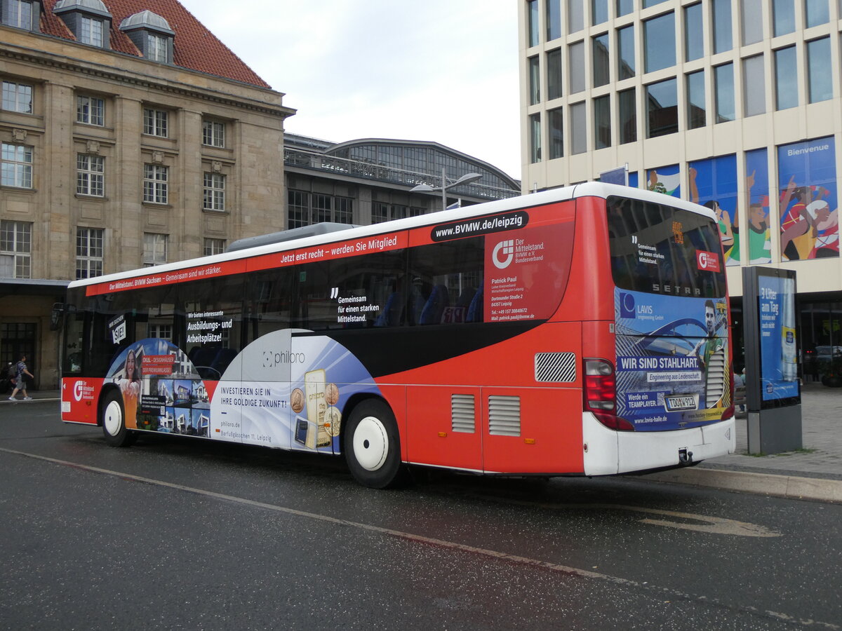 (264'644) - Auto-Webel, Delitzsch - TDO-W 912 - Setra am 10. Juli 2024 beim Hauptbahnhof Leipzig