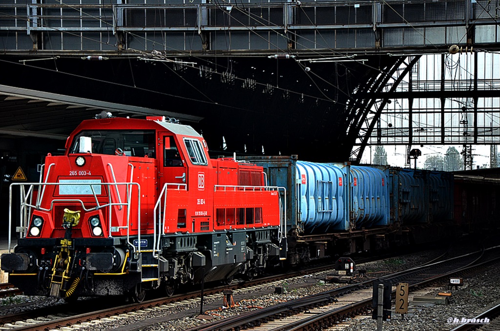 265 003-4 zog einen containerzug durch bremen,01.10.14