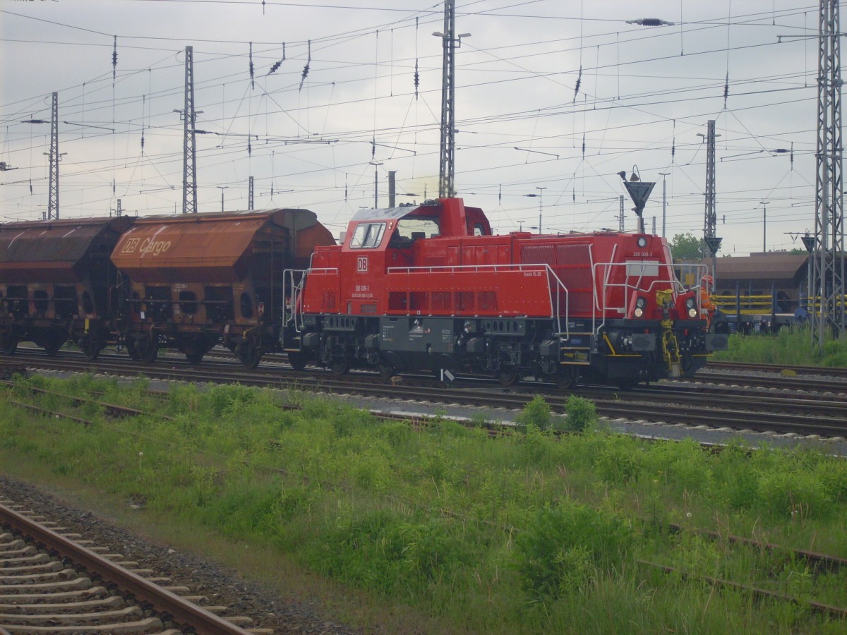 265 008-3 beim Rangieren im Bahnhof Nordhausen