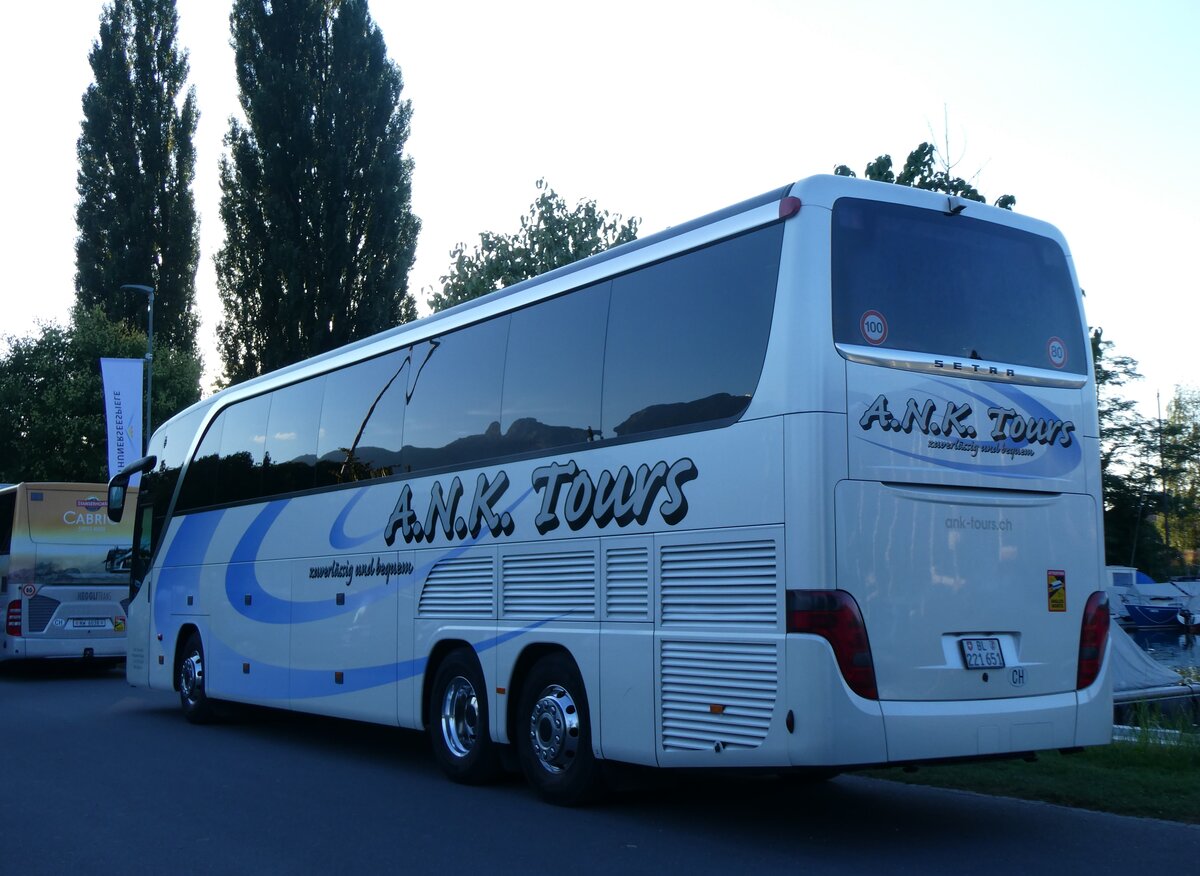 (265'534) - A.N.K. Tours, Liestal - BL 221'651 - Setra am 9. August 2024 in Thun, Strandbad