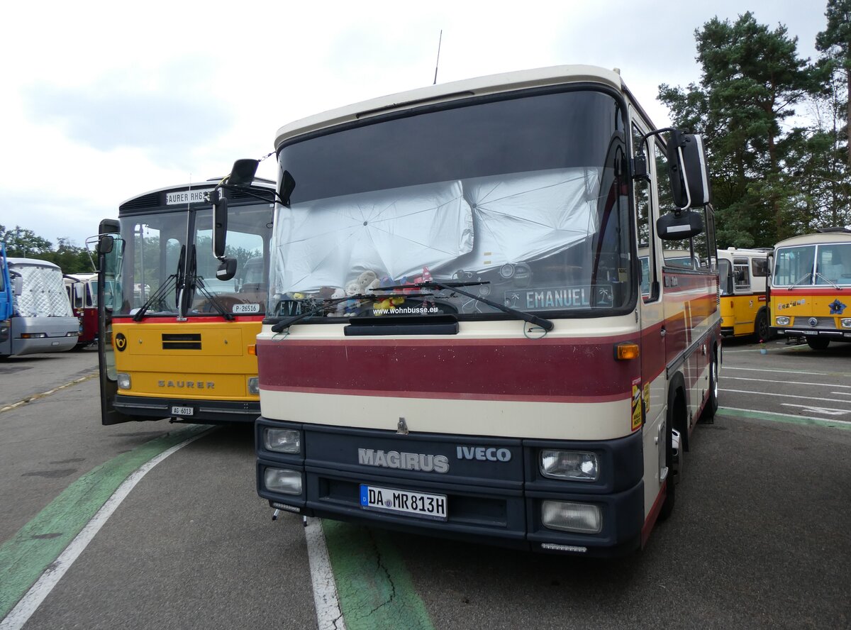 (265'829) - Aus Deutschland: Stbner, Bttelborn - DA-MR 813H - Magirus-Iveco am 17. August 2024 in Neuhausen, Langriet