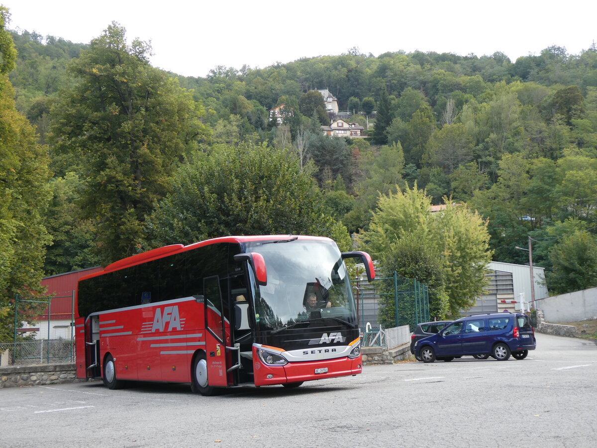 (267'343) - Aus der Schweiz: AFA Adelboden - Nr. 15/BE 26'702 - Setra am 20. September 2024 in Ax-les-Thermes, Breilh