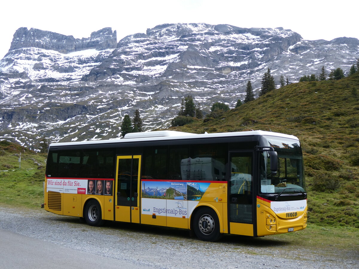 (267'468) - Flck, Brienz - Nr. 24/BE 868'724/PID 11'593 - Iveco am 22. September 2024 auf der Engstlenalp (Einsatz Engstlenalp-Bus)