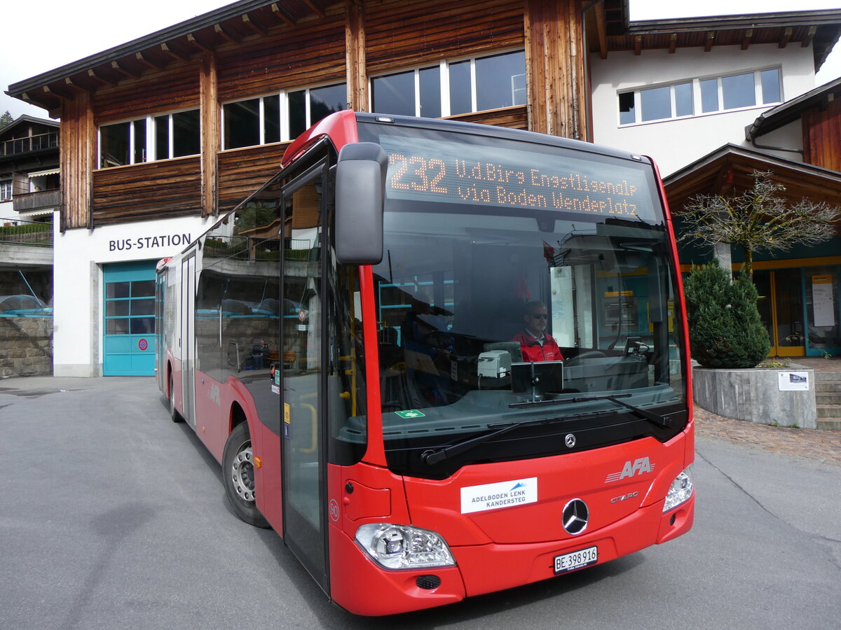 (267'699) - AFA Adelboden - Nr. 90/BE 398'916 - Mercedes am 4. Oktober 2024 in Adelboden, Busstation