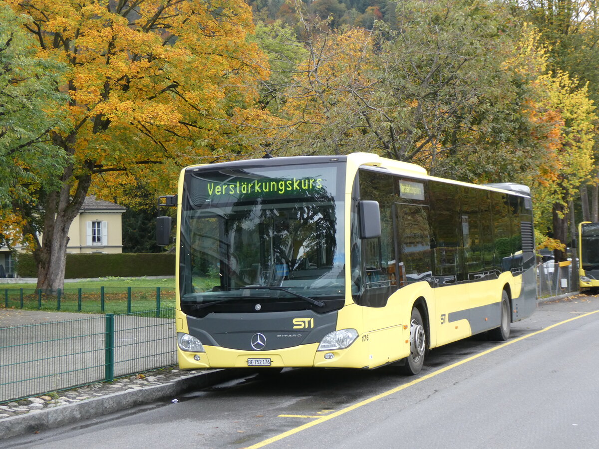 (268'240) - STI Thun - Nr. 176/BE 752'176 - Mercedes am 19. Oktober 2024 bei der Schifflndte Thun