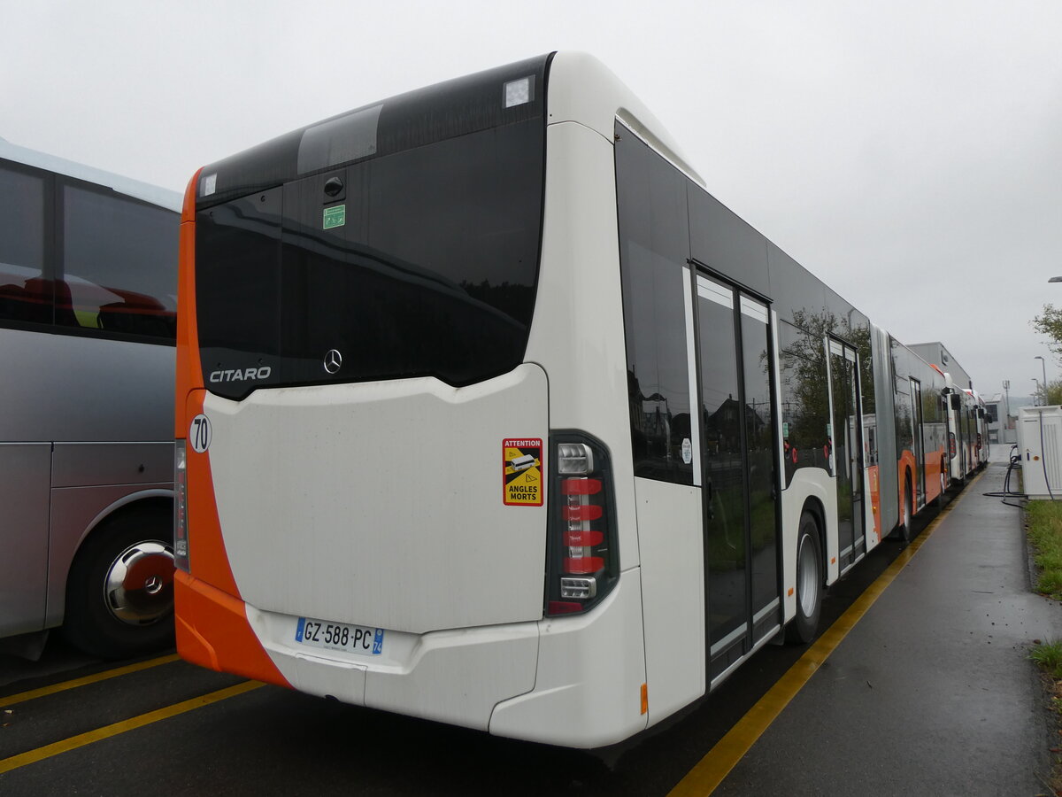 (268'307) - Aus Frankreich: Gem'Bus, St-Julien-en-Genevois - GZ 588 PC - Mercedes am 20. Oktober 2024 in Winterthur, Daimler Buses