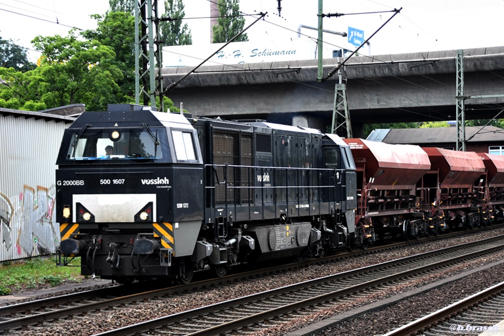 272 406-0 fuhr mit einen schotterzug durch hh-harburg,18.08.18