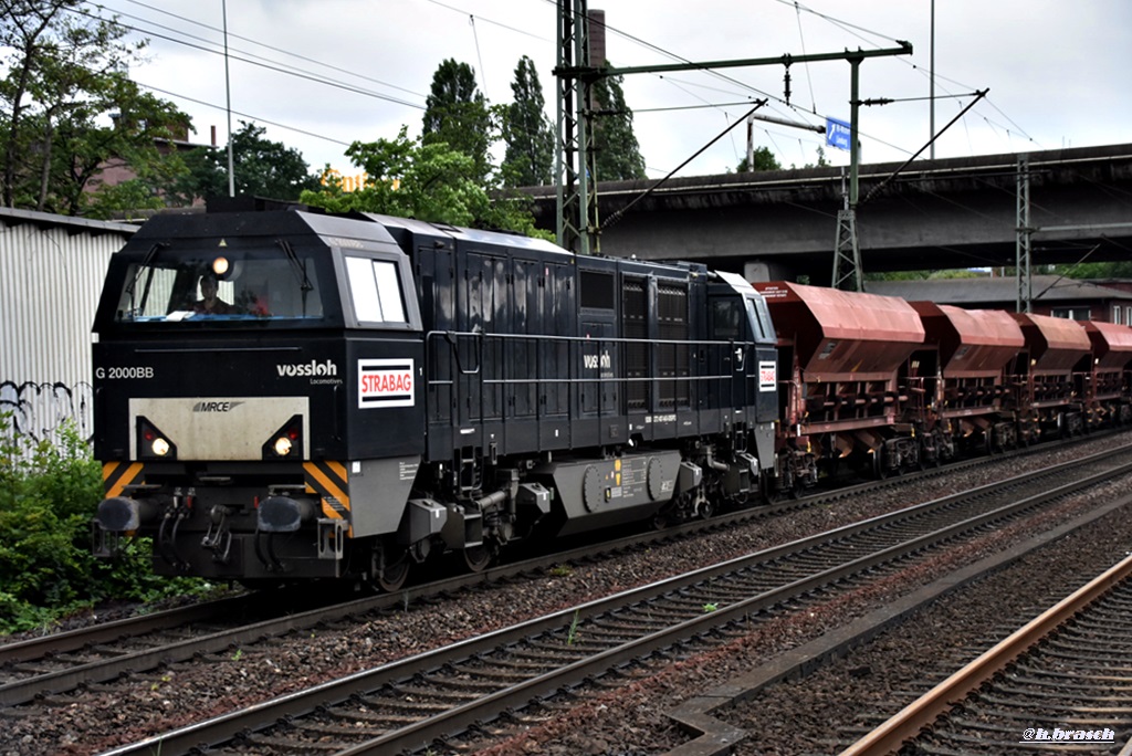 272 406-0 ist mit einen schotterzug durch hh-harburg gefahren,25.07.17