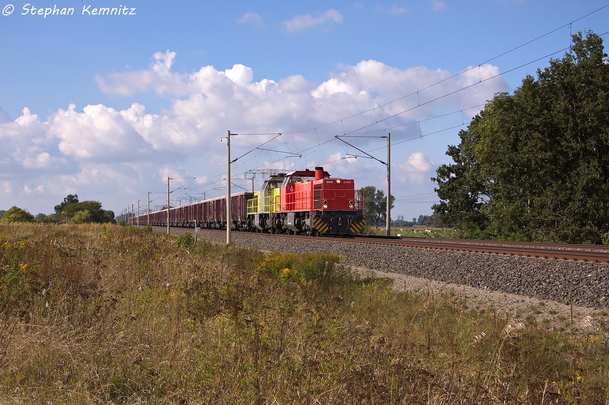 275 809-2 & 275 119-6 Alpha Trains fr LOCON LOGISTIK & CONSULTING AG mit einem Tams Ganzzug der ČD Cargo in Vietznitz und fuhren in Richtung Nauen weiter. 13.09.2013