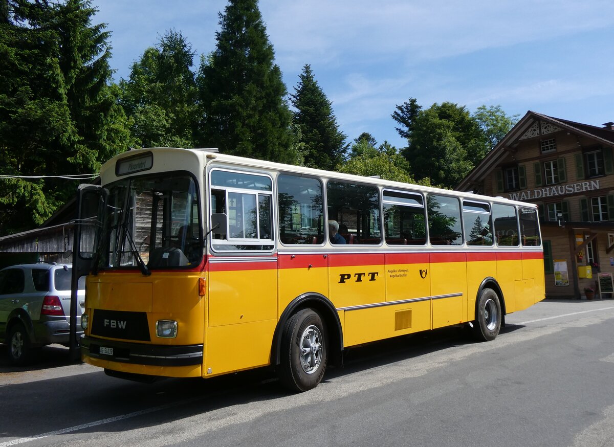 (276'179) - Birchler, Remetschwil - AG 54'039 - FBW/Tscher (ex Gerber, Winkel; ex Eggenberger, Mriken; ex Tanner, Bubendorf; ex P 24'803) am 1. Juni 2025 in Waldhusern, Kurhaus