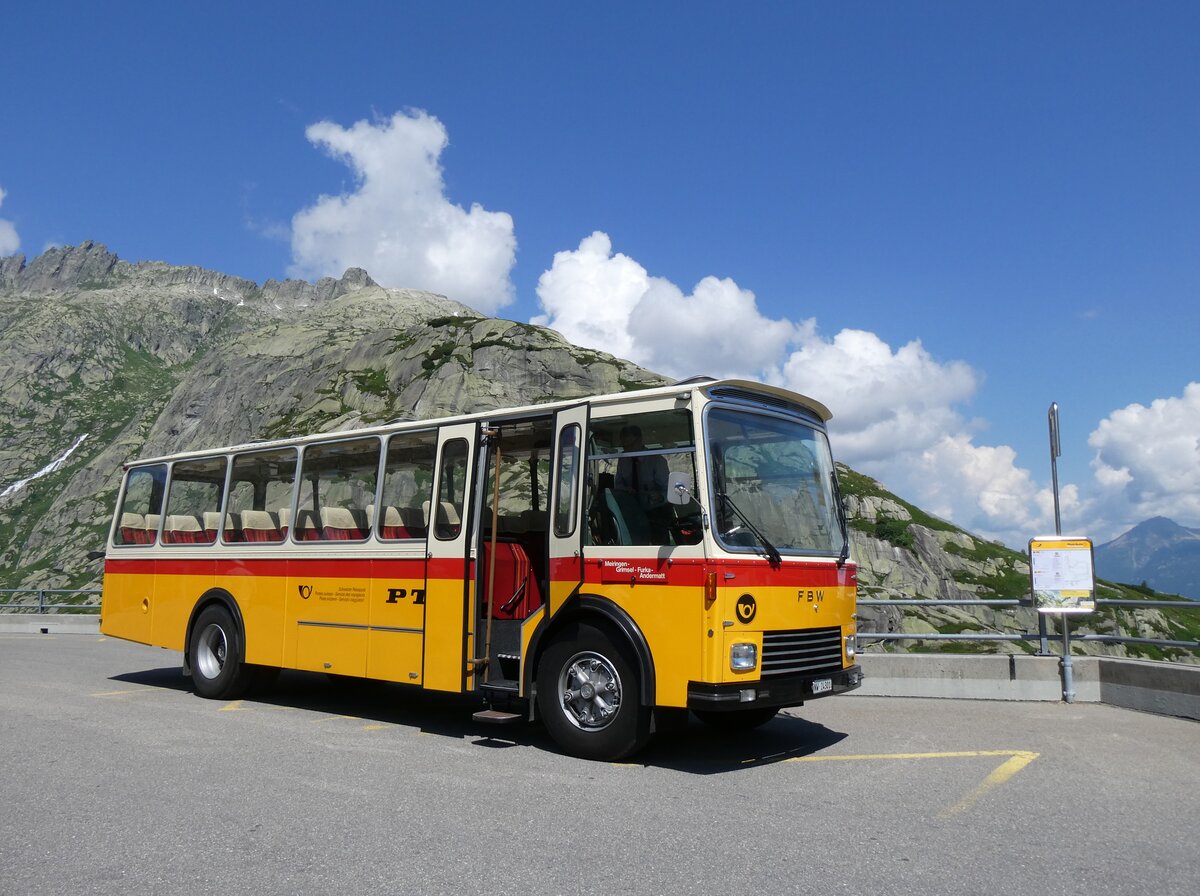 (277'406) - Lambach, Gommiswald - NW 24'301 - FBW/Eggli (ex Tanner+Lambach, Reigoldswil; ex Lambach, Rieden; ex Meier, Grt; ex AVG Grindelwald Nr. 13; ex P 24'182) am 1. Juli 2025 in Grimsel, Hospiz