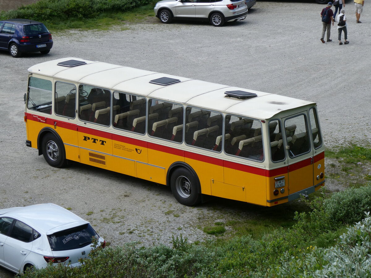(277'450) - Lambach, Gommiswald - NW 24'301 - FBW/Eggli (ex Tanner+Lambach, Reigoldswil; ex Lambach, Rieden; ex Meier, Grt; ex AVG Grindelwald Nr. 13; ex P 24'182) am 1. Juli 2025 in Oberaar, Stausee 