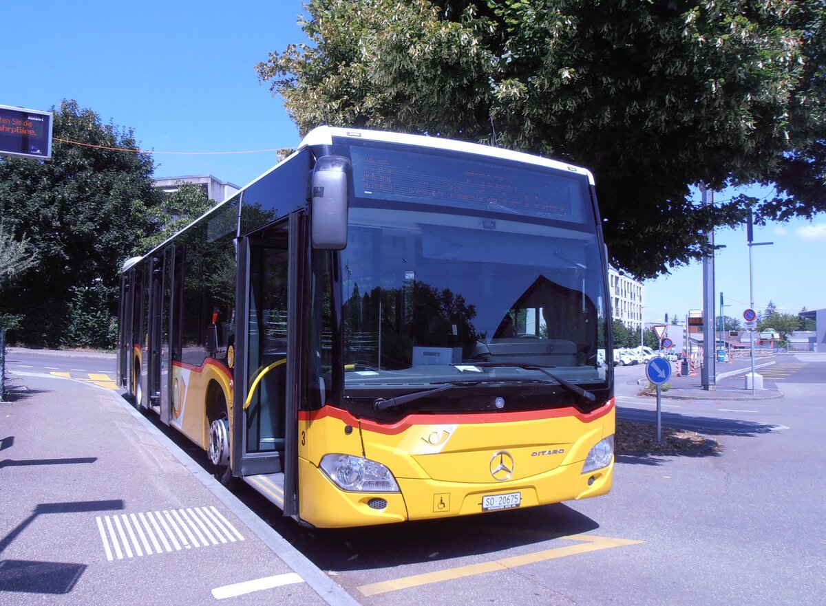 (277'780) - Schumacher, Metzerlen - Nr. 3/SO 20'675/PID 10'634 - Mercedes am 11. Juli 2025 beim Bahnhof Aesch