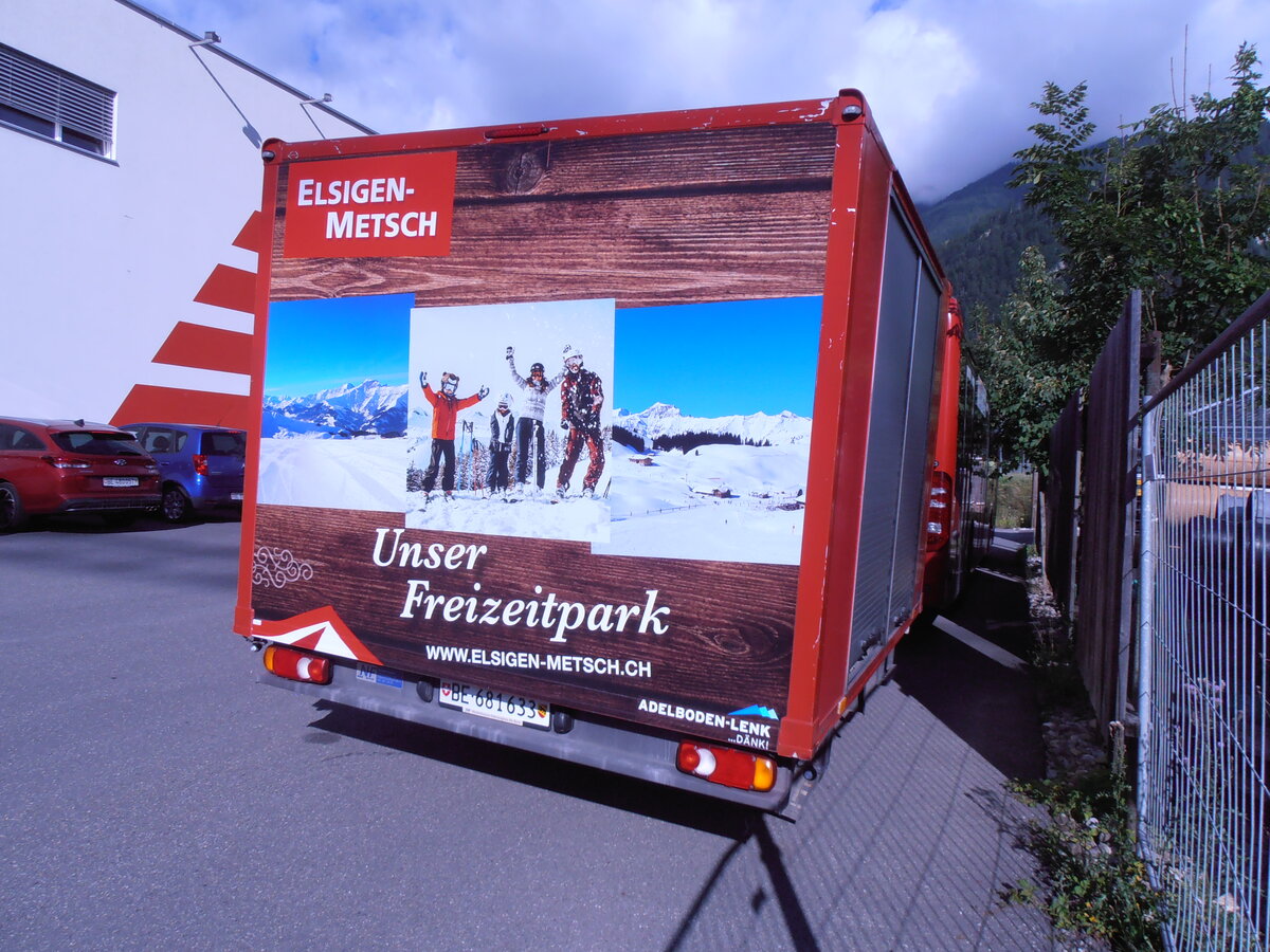 (277'980) - AFA Adelboden - Nr. 71/BE 681'633 - Niederhauser Gepckanhnger am 23. Juli 2025 in Frutigen, Garage