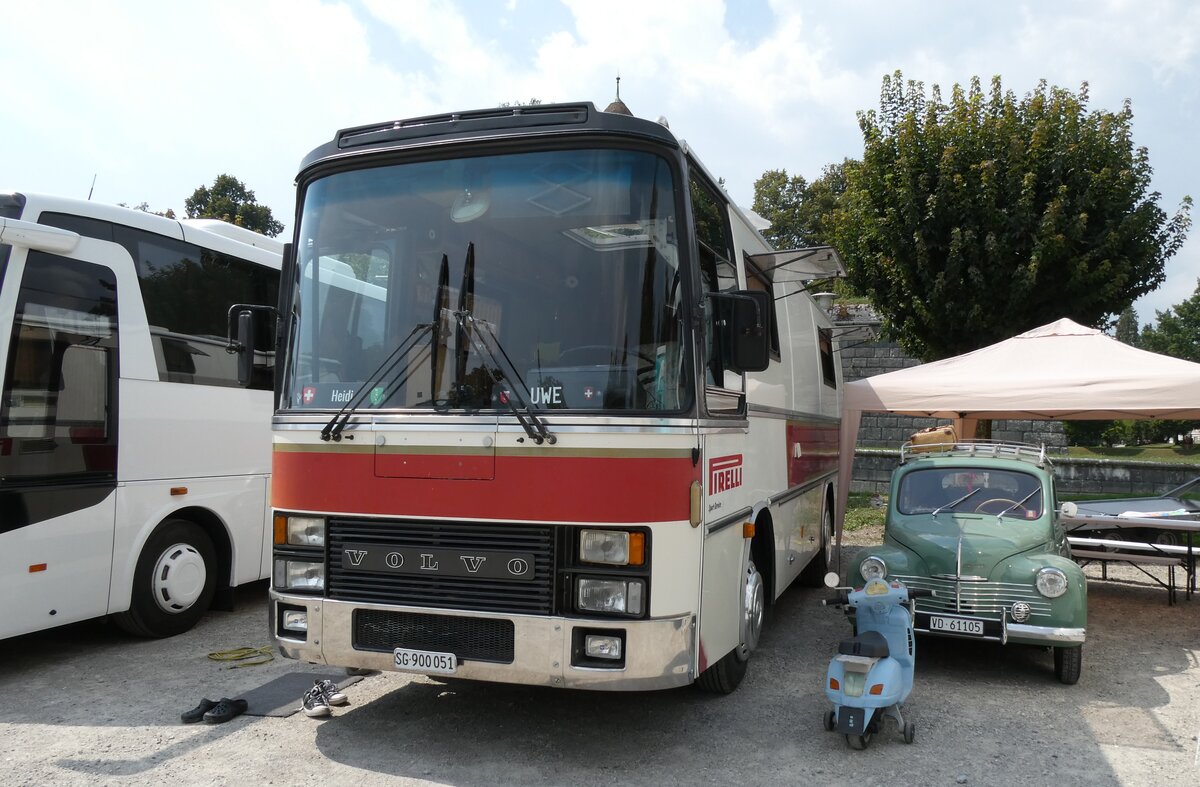 (279'031) - Hermanns, Flawil - SG 900'051 - Volvo/Van Hool (ex Schweizer, Steffisburg) am 16. August 2025 in Solothurn, Baseltor