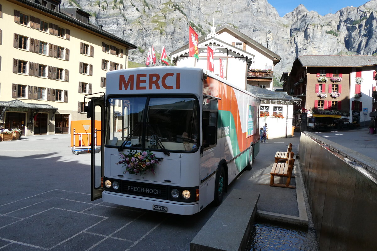 (279'942) - Migros, Zrich - Nr. 3/ZH 876'755 - NAW/FHS am 6. September 2025 in Leukerbad, Dorfplatz