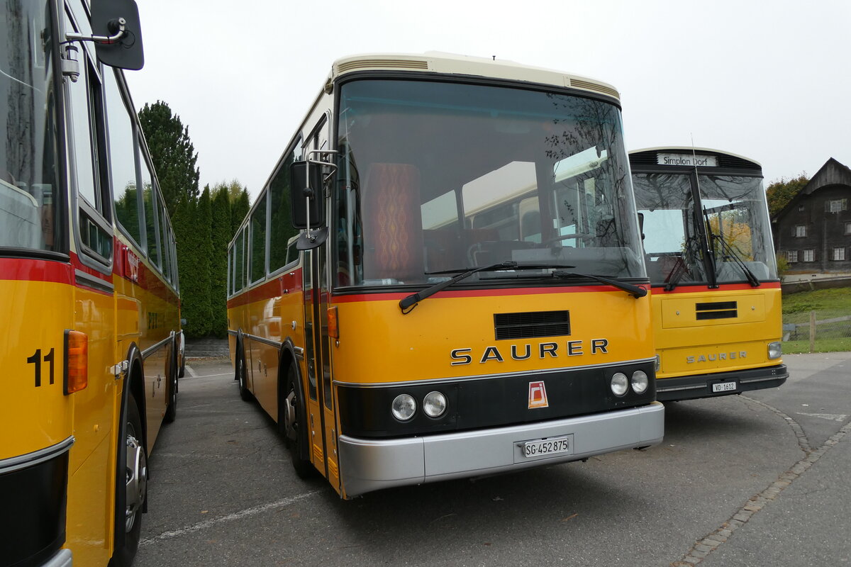 (281'358) - Stolz, Niederbren - SG 452'875 - Saurer/R&J (ex Soltermann, Bichwil; ex Ziegler, Pratteln; ex Tanner, Bubendorf; ex Schnider, Schpfheim) am 12. Oktober 2025 in Schwarzenberg, Rssli