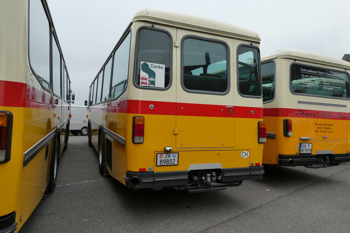 (281'367) - Rupp, Zumikon - ZH 89'802 - Saurer/Tscher (ex Eyer, Gamsen; ex P 24'401) am 12. Oktober 2025 in Schwarzenberg, Rssli