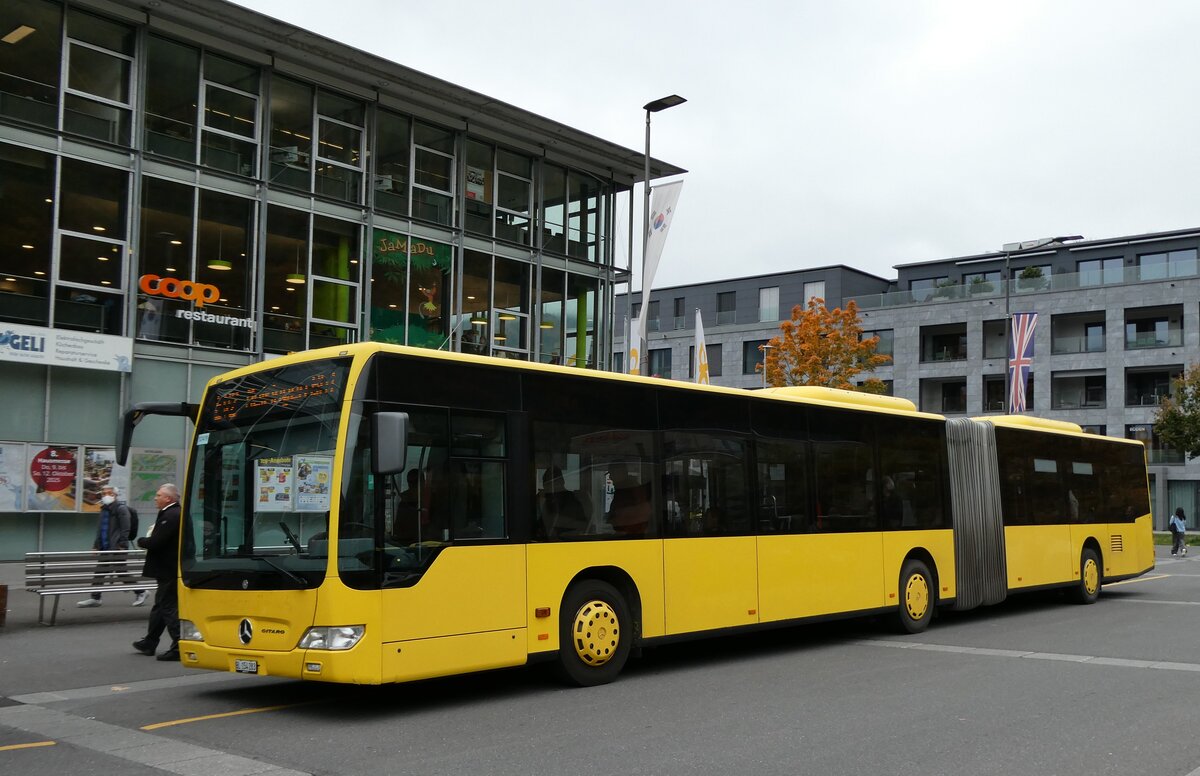 (281'503) - PostAuto Nordschweiz - BL 154'283/PID 12'419 - Mercedes (ex AAGL Liestal Nr. 98) am 14. Oktober 2025 beim Bahnhof Interlaken Ost