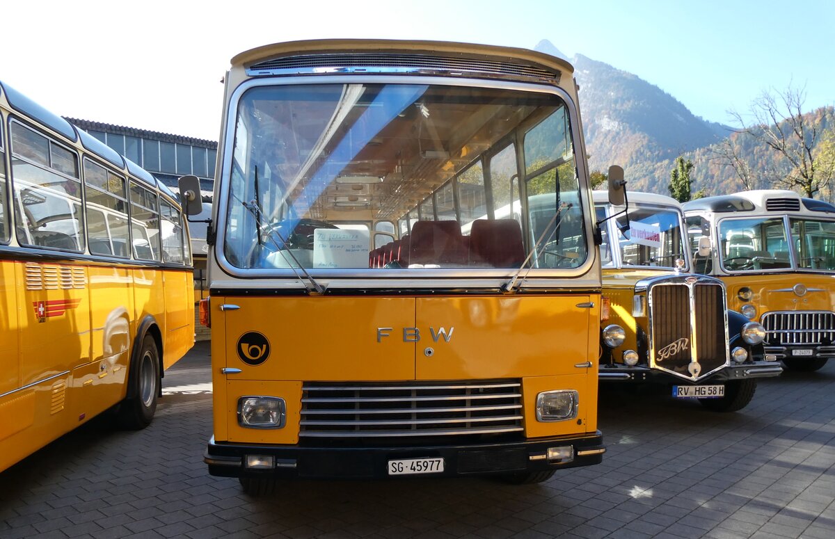 (281'639) - Regg, Rti - SG 45'977 - FBW/Gangloff (ex P 24'169) am 18. Oktober 2025 in Nfels, FBW-Museum