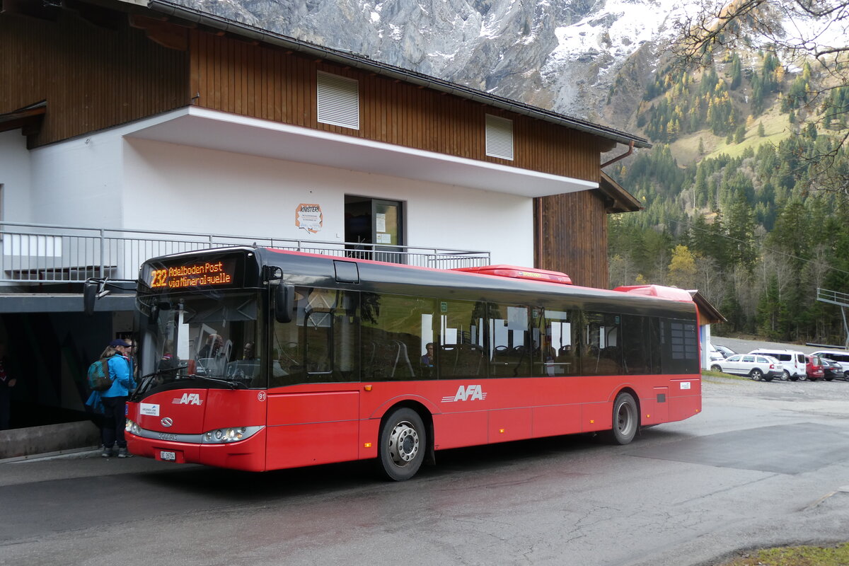 (281'921) - AFA Adelboden - Nr. 91/BE 26'704 - Solaris am 31. Oktober 2025 in Adelboden, Unter dem Birg