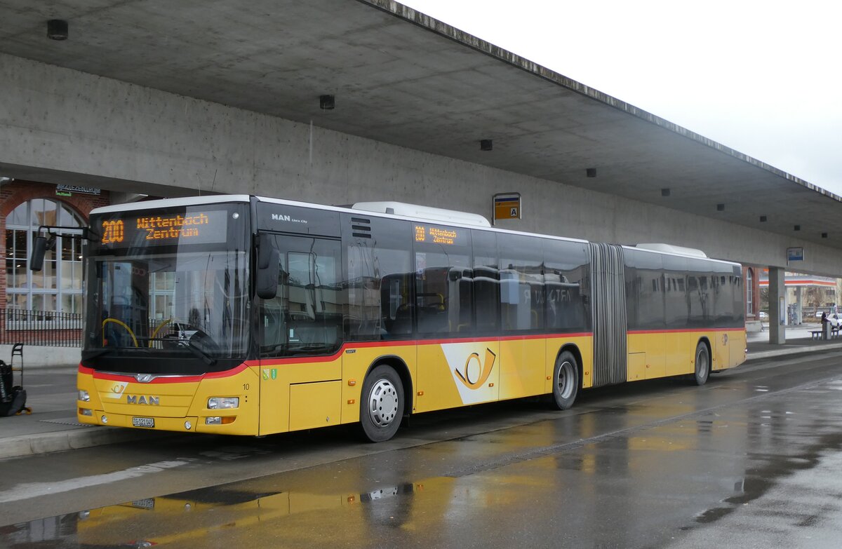 (282'776) - Eurobus, Arbon - Nr. 10/TG 121'045/PID 10'451 - MAN am 5. Dezember 2025 in Arbon, Bushof