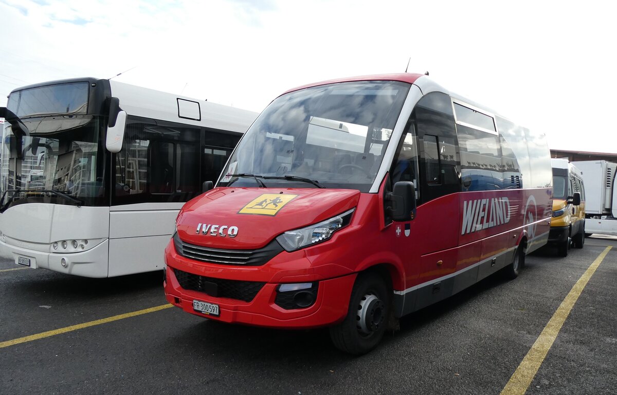 (283'334) - Wieland, Murten - Nr. 112/FR 300'597 - eIveco am 20. Dezember 2025 in Kerzers, Interbus