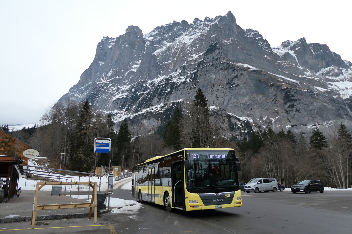 (283'656) - STI Thun - Nr. 400/BE 849'400 - MAN am 2. Januar 2026 in Grindelwald, Oberer Gletscher