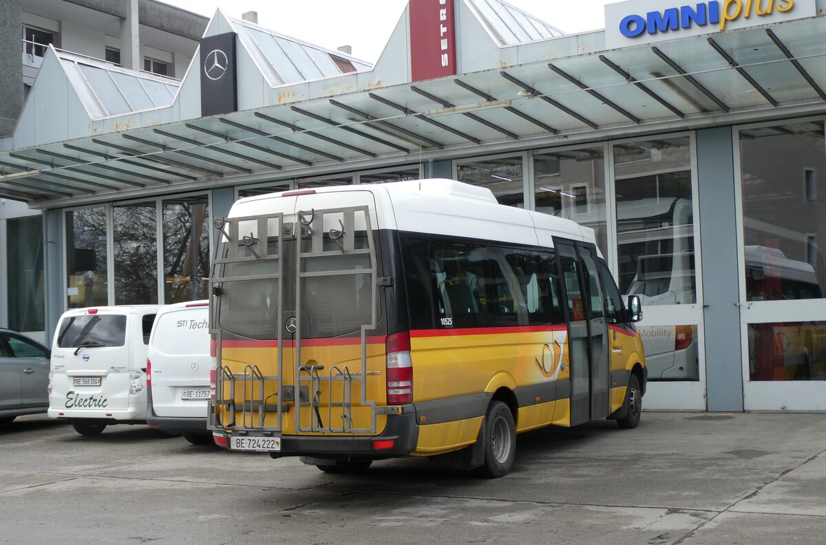 (284'430) - PostAuto Bern - Nr. 222/BE 724'222/PID 10'525 - Mercedes am 29. Januar 2026 in Thun, Garage STI