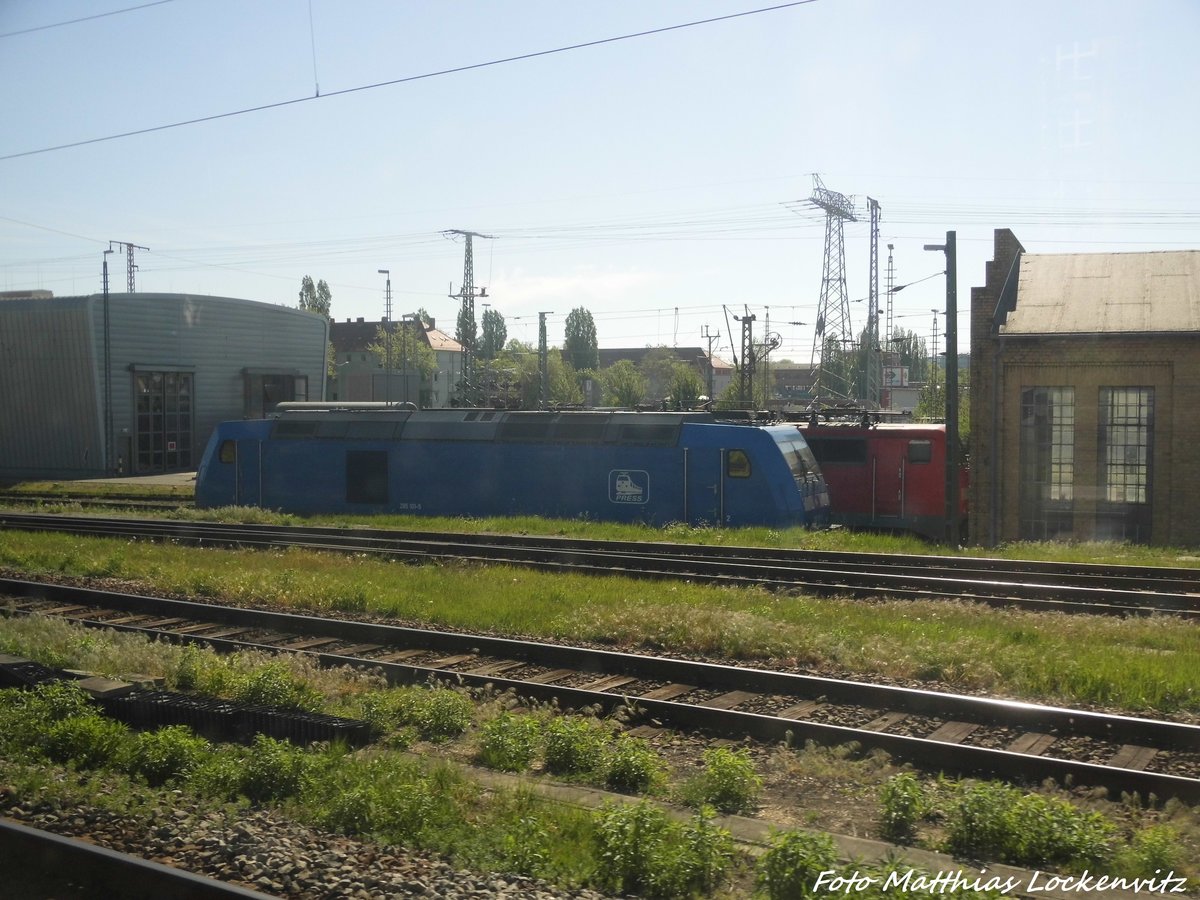 285 101 der PRESS abgestellt am DB Werk Leipzig am 8.5.16