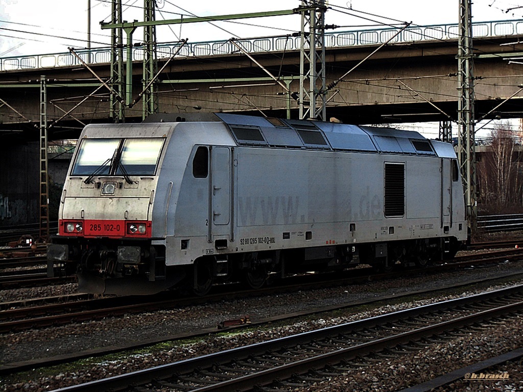 285 102-0 war abgestellt beim bf hh-harburg,29.12.14