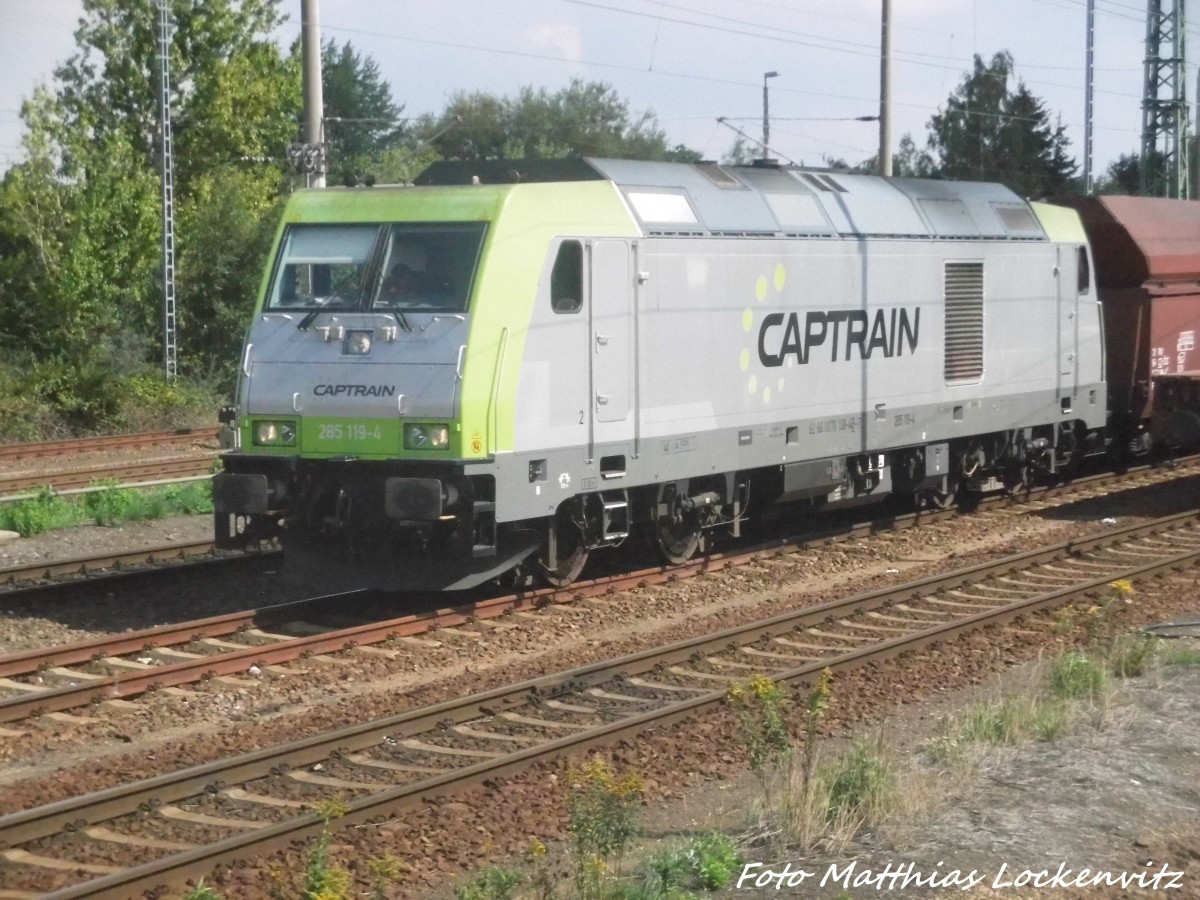 285 119 von Captrain in Leipzig-Engelsdorf am 4.9.15