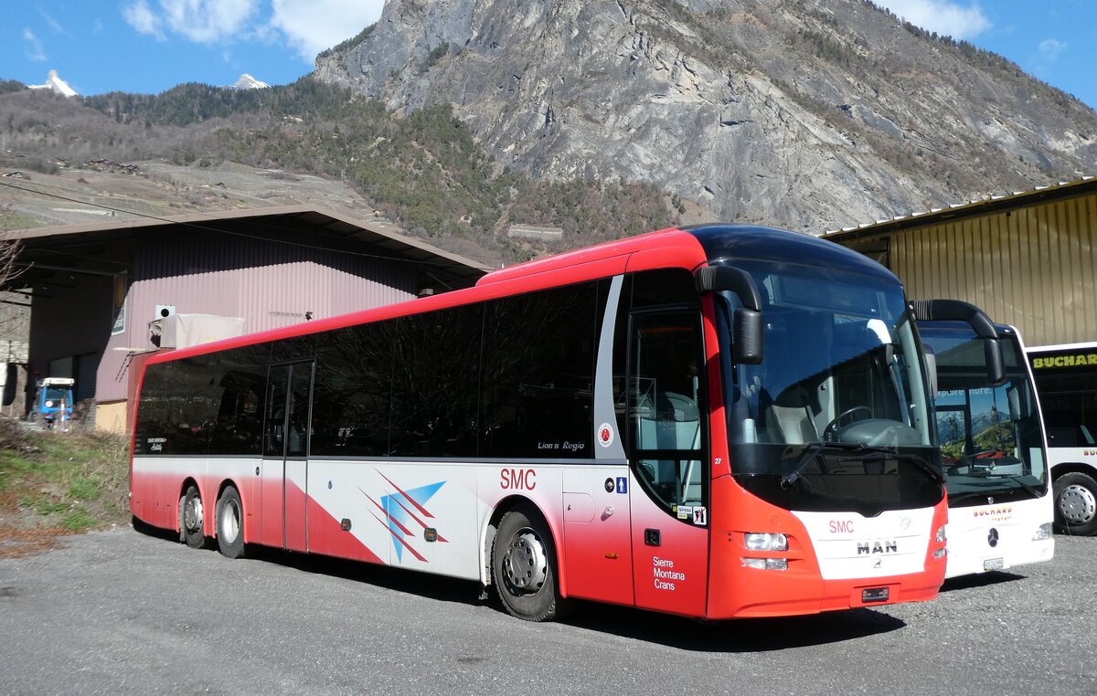 (285'047) - SMC Montana - Nr. 27 - MAN am 24. Februar 2026 in Leytron, Garage Buchard