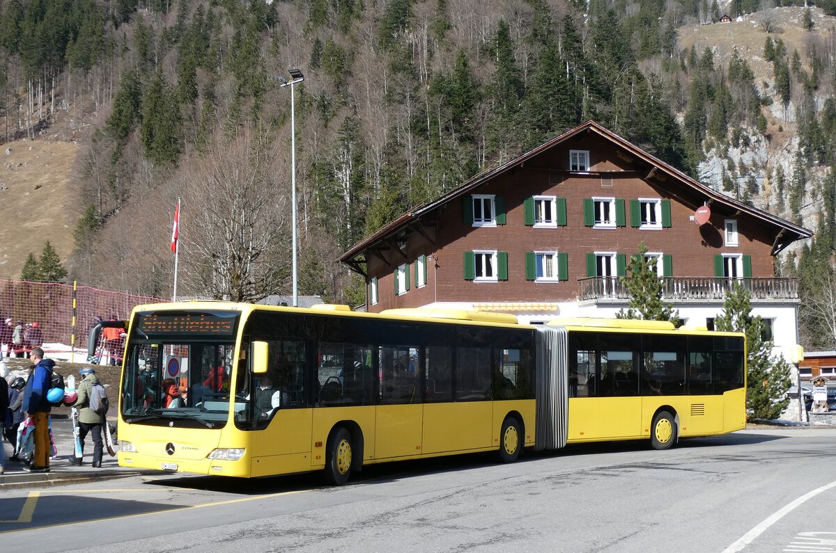 (285'106) - Koch, Giswil - OW 23'369 - Mercedes (ex AAGL Liestal Nr. 99) am 28. Februar 2026 auf der St�ckalp