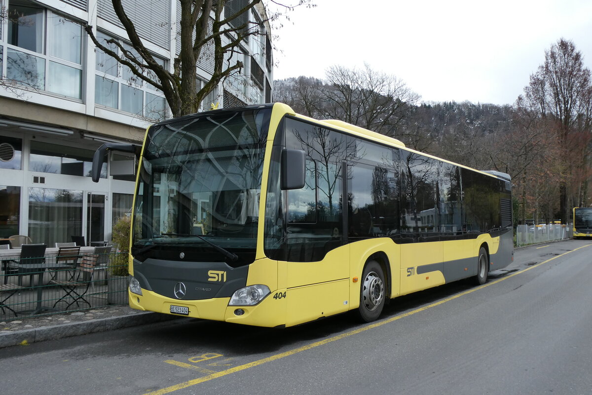(285'428) - STI Thun - Nr. 404/BE 523'404 - Mercedes am 15. M�rz 2026 bei der Schiffl�ndte Thun