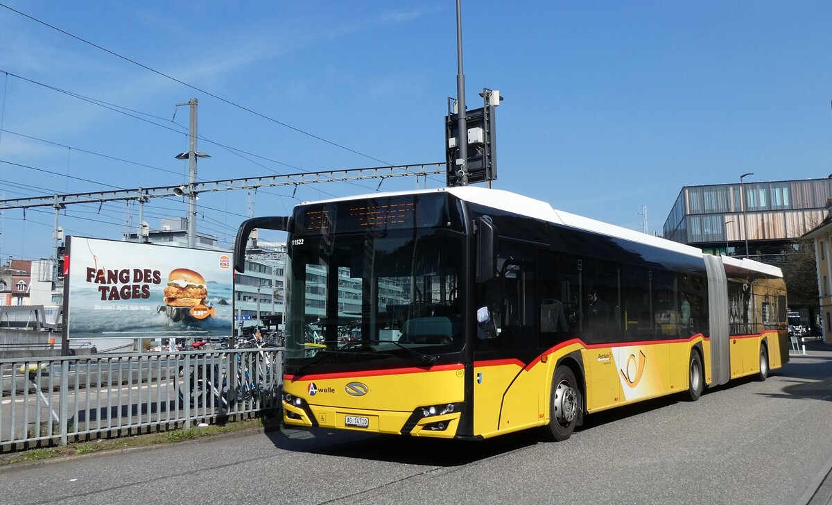 (285'512) - Twerenbold, Baden - Nr. 19/AG 14'710/PID 11'522 - Solaris am 19. M�rz 2026 beim Bahnhof Baden