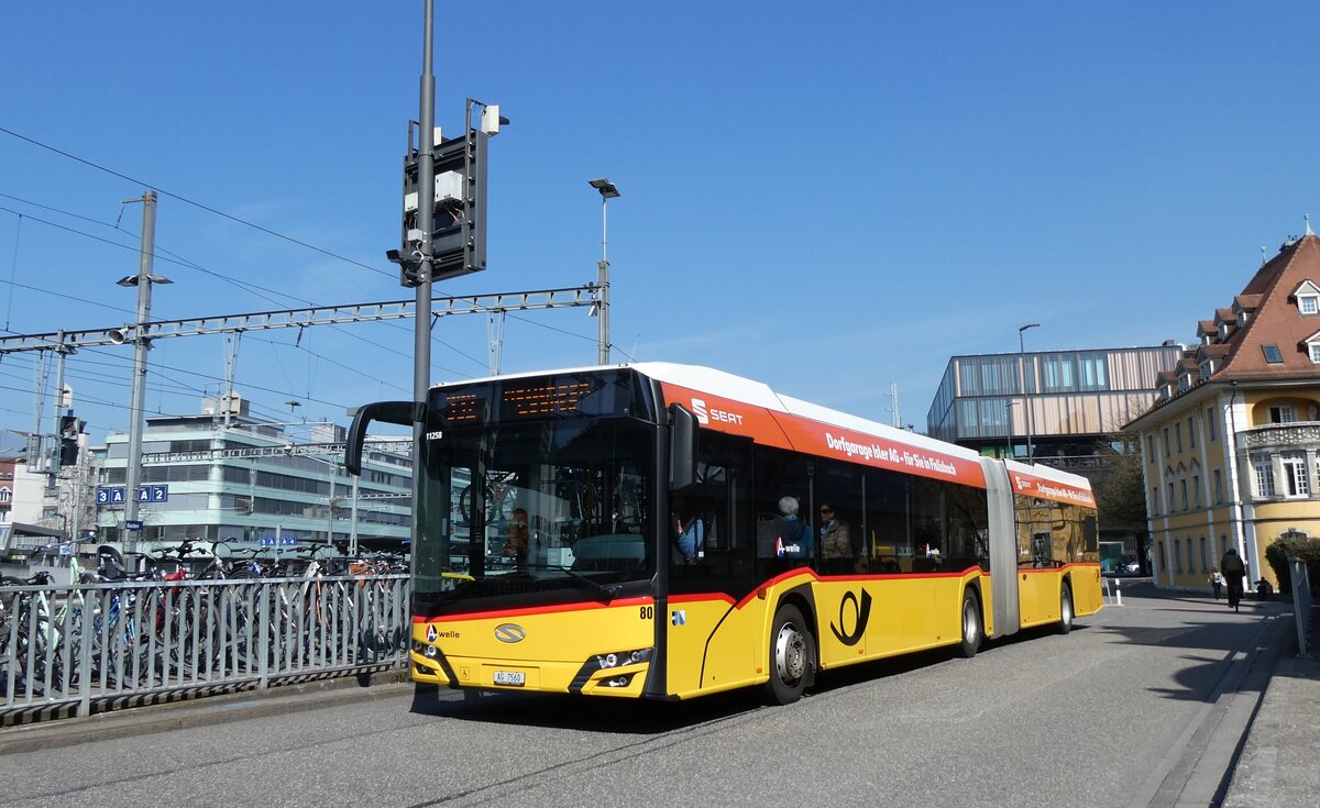 (285'537) - Steffen, Remetschwil - Nr. 80/AG 7560/PID 11'258 - Solaris am 19. M�rz 2026 beim Bahnhof Baden