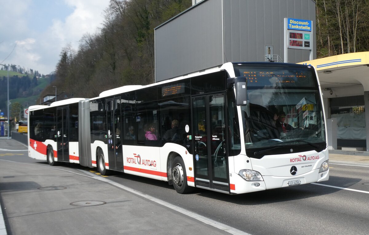 (285'691) - ARAG Ruswil - Nr. 38/LU 4256 - Mercedes am 23. M�rz 2026 beim Bahnhof Wolhusen