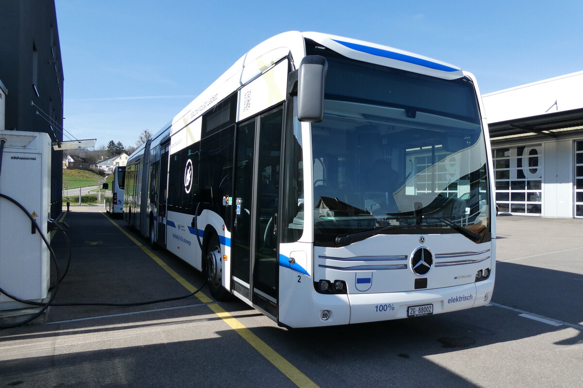 (285'796) - ZVB Zug - Nr. 2/ZG 88'002 - eMercedes am 28. M�rz 2026 in Winterthur, Daimler Buses