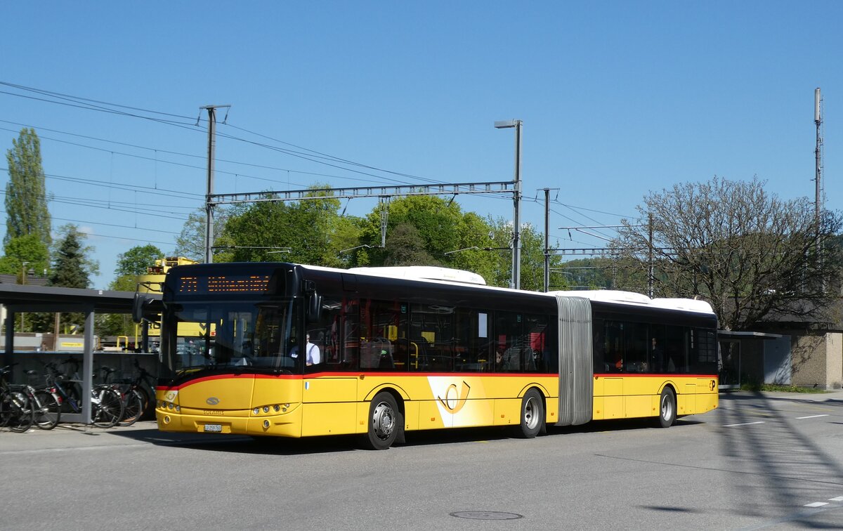 (286'264) - Amstein, Willisau - Nr. SOL 1/LU 259'760 /PID 10'285 - Solaris am 21. April 2026 beim Bahnhof Dagmersellen