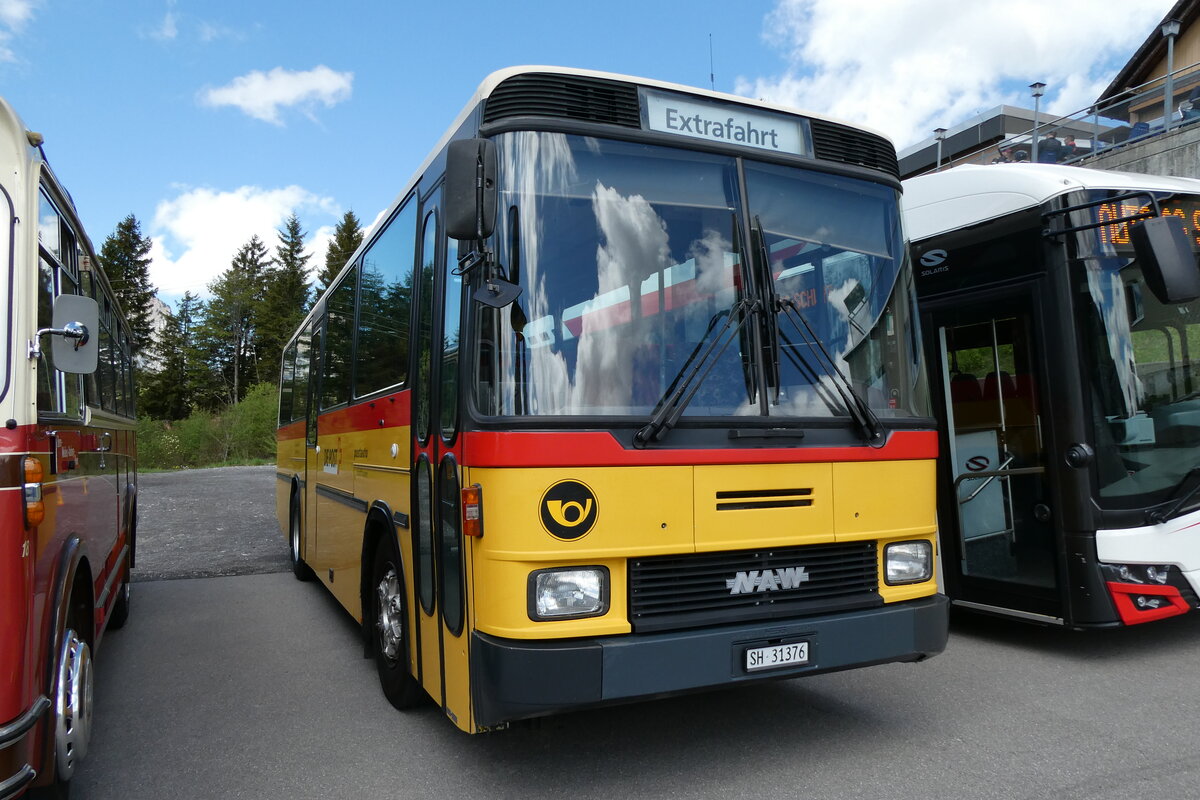 (286'909) - Ruklic, Schaffhausen - SH 31'376 - NAW/Hess (ex AVG Meiringen Nr. 68/PID 964; ex P 24'454) am 9. Mai 2026 in Ibergeregg, Passh�he