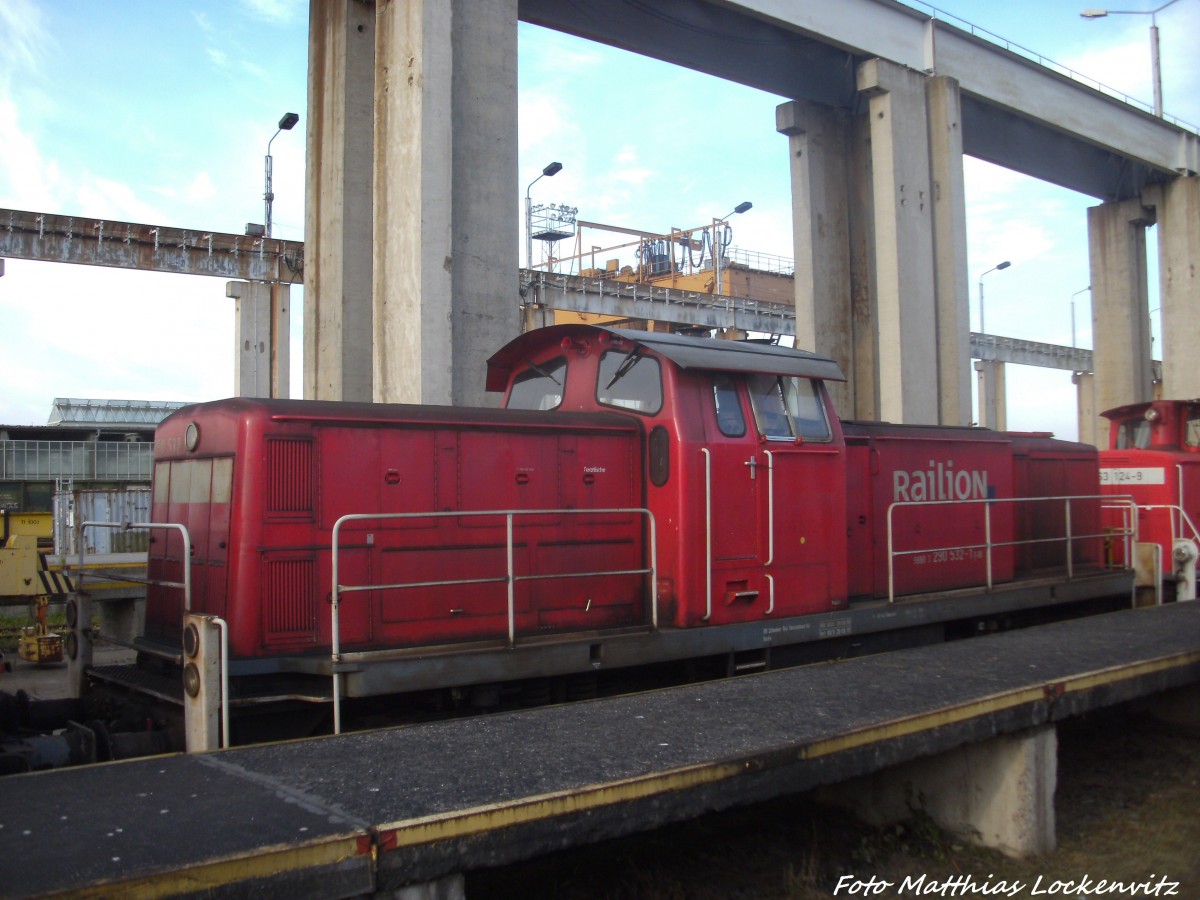 290 532-1 abgestellt in Mukran am 23.8.14