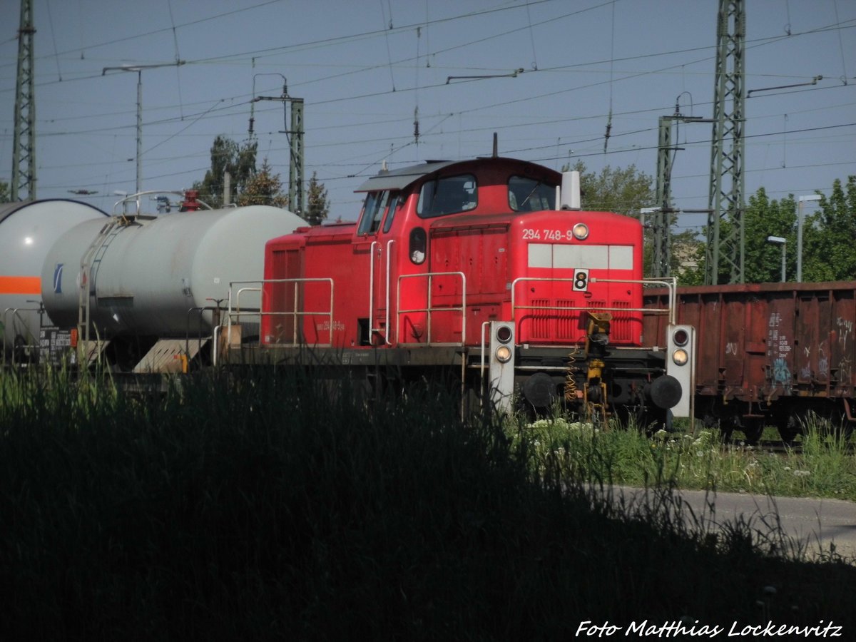 294 748 rangiert in Leipzig-Engelsdorf am 12.5.16