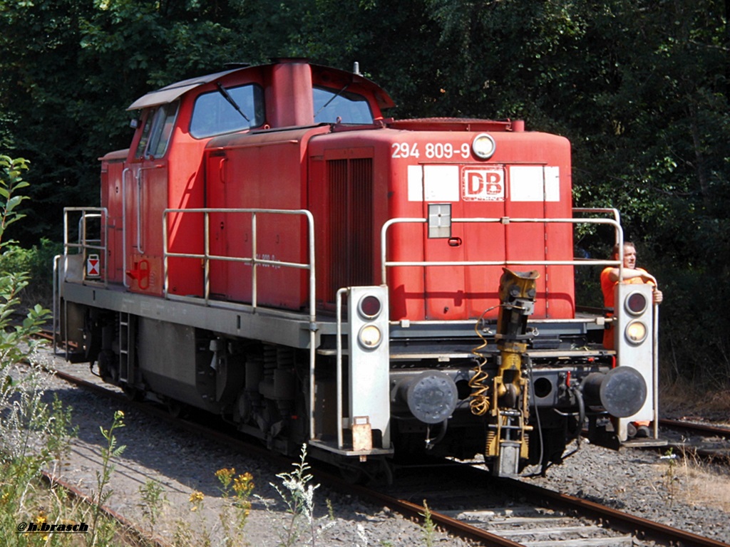 294 809-9 machte war bei rangierarbeiten am bf glinde,16.07.14