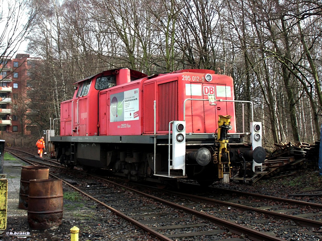 295 012-9 war bei rangierarbeiten am glinder bahnhof,14.01.16