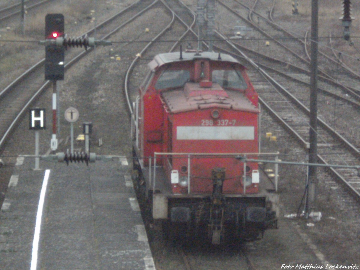 298 337-7 abgestellt in Neubrandenburg am 14.12.13