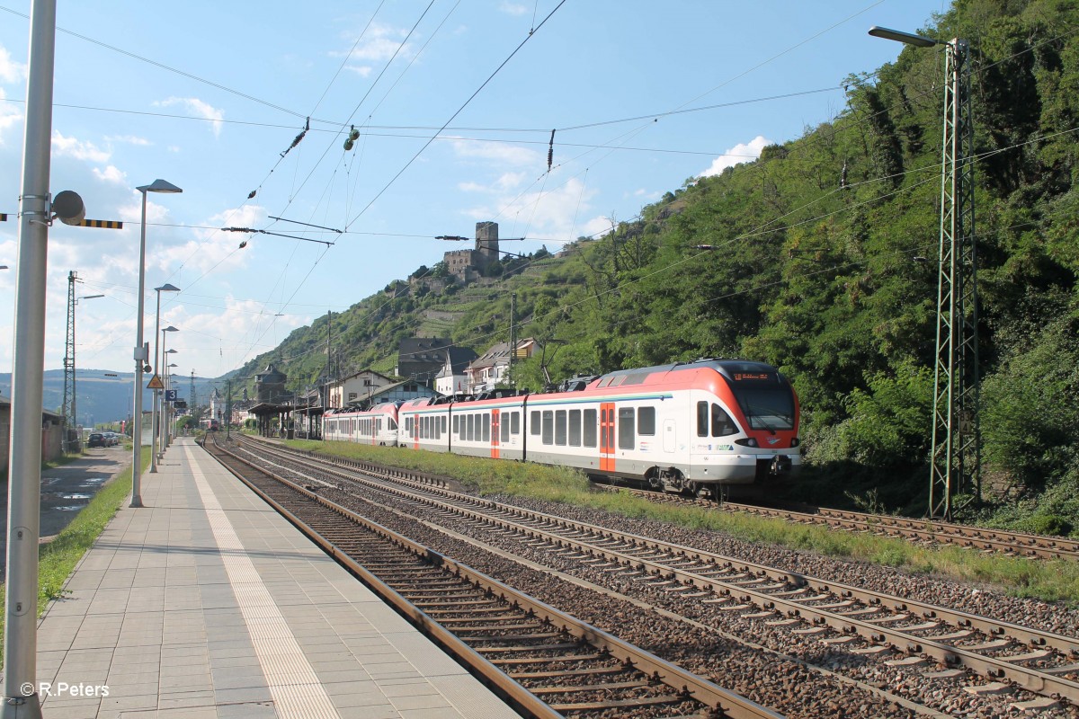 301 + 302 erreichen Kaub mit der SE25022 Frankfurt/Main - Neuwied. 16.07.14