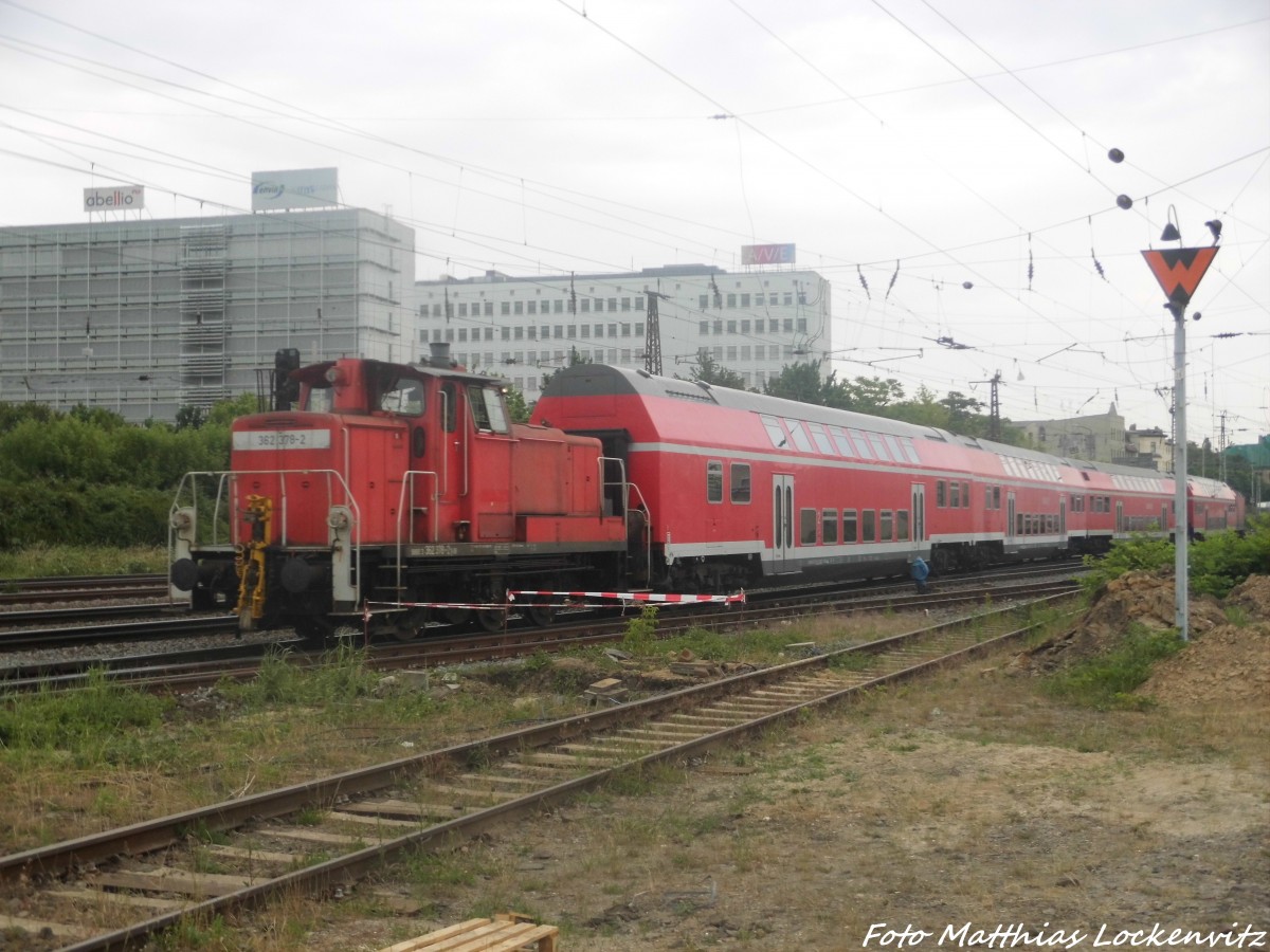 362 378 bei Rangierarbeiten am Hallenser Hbf am 13.6.15