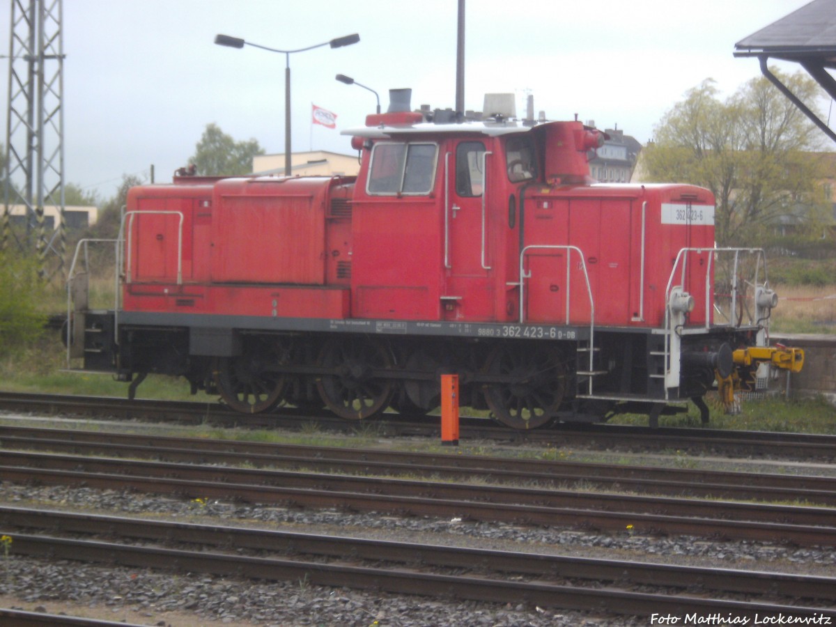 362 423-6 abgestellt im Bahnhof Stralsund Hbf am 23.4.14