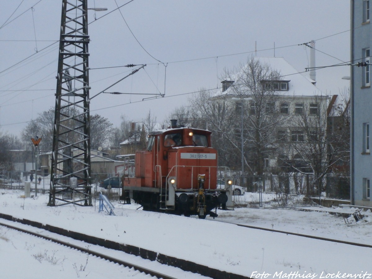 362 517-5 auf Rangierfahrt im Bahnhof Halle (Saale) Hbf am 29.12.14